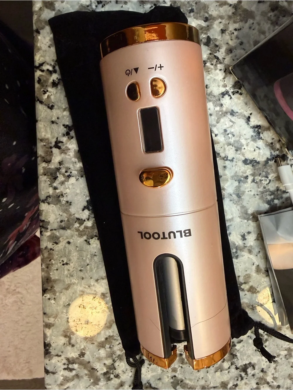 Cordless Automatic Hair Curler - Pink